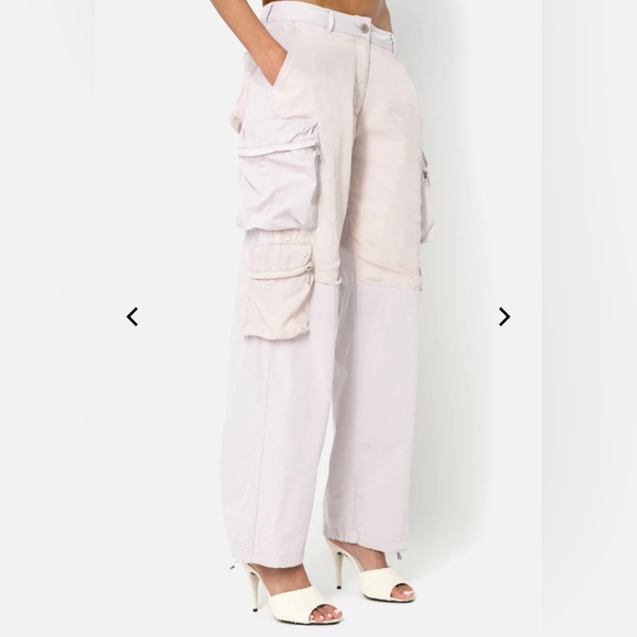 $598 John Elliott Women's US Small Relaxed Cargo Work Pant in Washed Orchid S - Picture 15 of 15